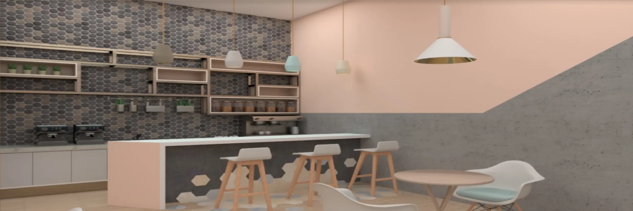 Proyecto destacado de Cafetería y juguería - Diseño interior 5 Cafetería y juguería - Proyecto 5
