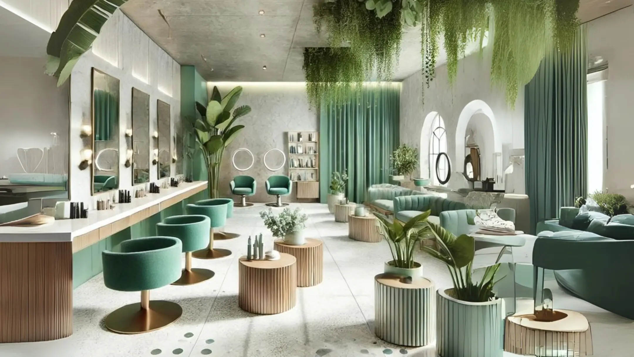 Proyecto destacado de Salón de belleza y barbería - Diseño interior 1 Salón de belleza y barbería - Proyecto 1