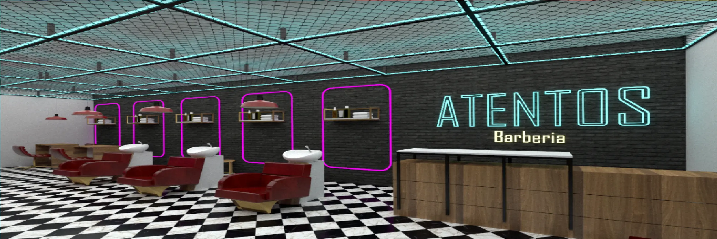 Proyecto destacado de Salón spa y barbería - Diseño interior 1 Salón spa y barbería - Proyecto 1